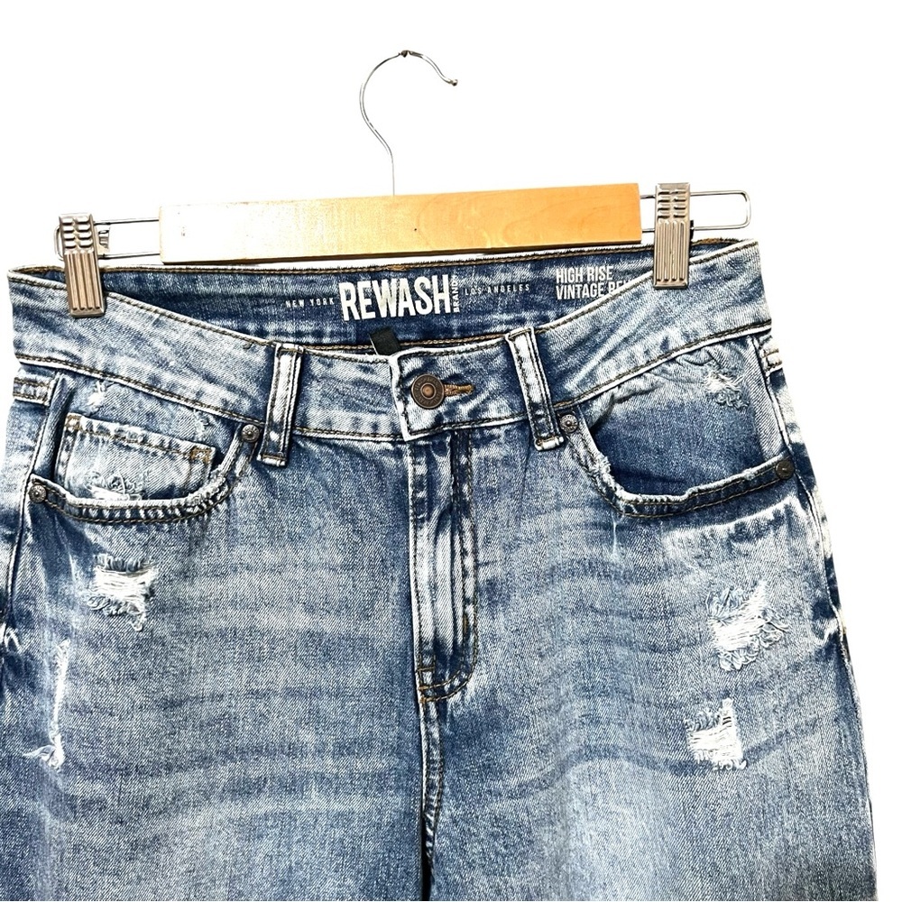 High Rise Distressed Jeans - Picture 7 of 14